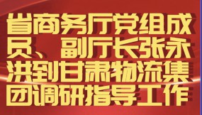  省商務(wù)廳黨組成員、副廳長張永洪到甘肅物流集團(tuán)調(diào)研指導(dǎo)工作